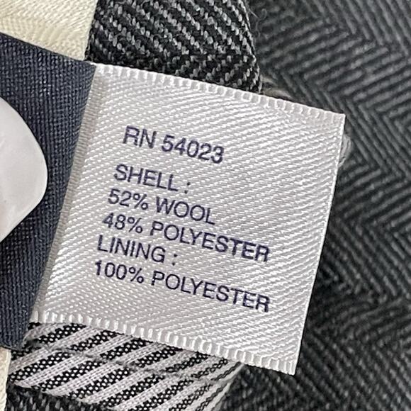 Gap SLIM FIT WOOL BLEND TROUSER PANTS Men’s Size 30x32 Gray Herringbone NEW - Picture 10 of 12